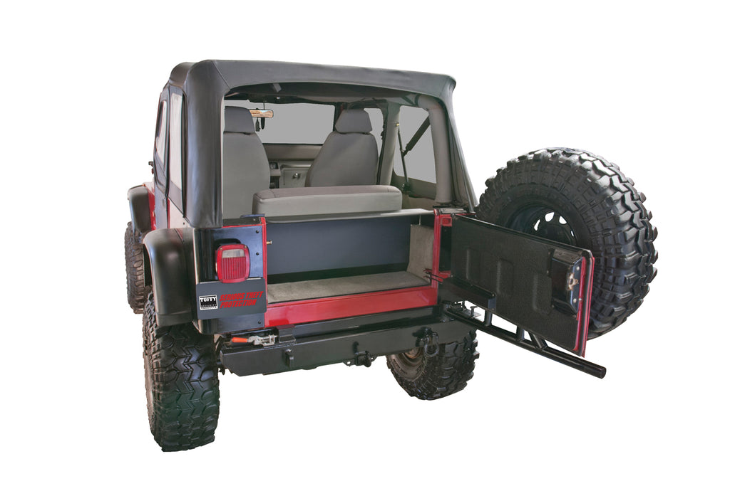Tuffy Security Products Cargo Area Security Enclosure Standard Cargo Enclosure - '87-95 Wrangler YJ (Black) - 297-01
