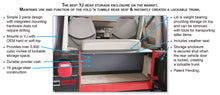 Load image into Gallery viewer, Tuffy Security Products Cargo Area Security Enclosure Standard Cargo Enclosure - &#39;87-95 Wrangler YJ (Black) - 297-01