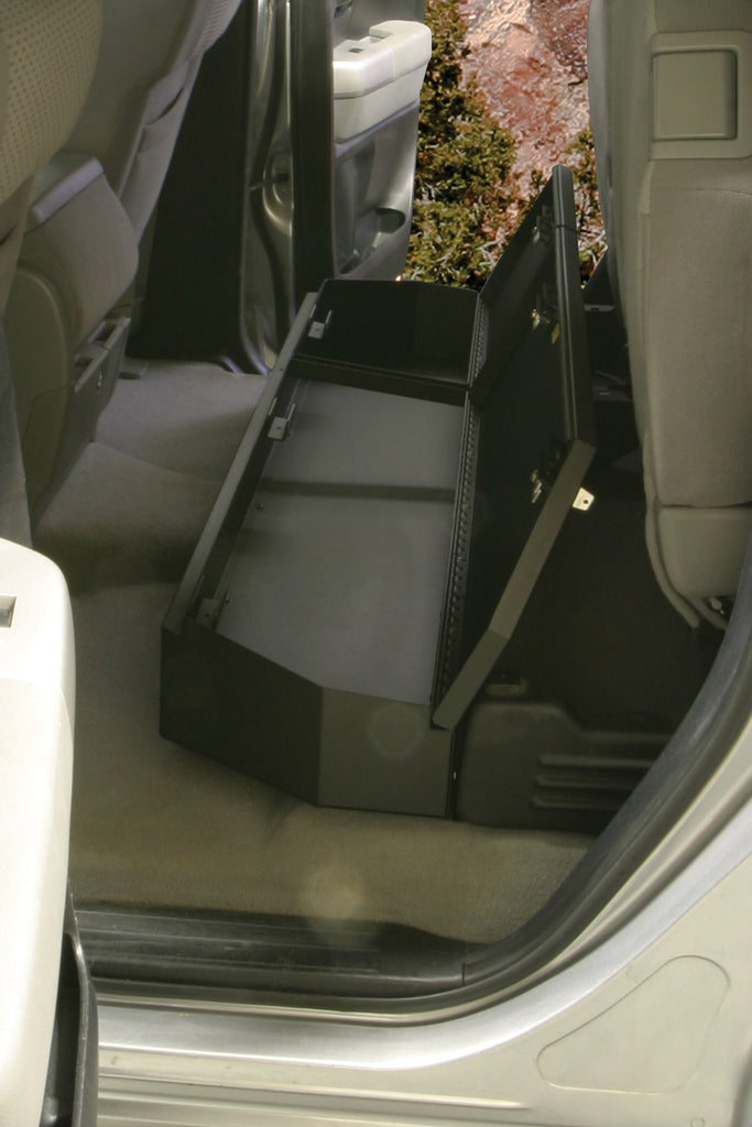 Tuffy Security Products Underseat Storage Box Rear Underseat Lockbox - '07-22 Tundra; w/ Double Cab (Excludes CrewMax) (Black) - 313-01