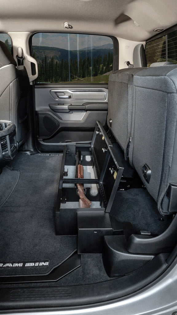 Tuffy Security Products Underseat Storage Box Rear Underseat Lockbox - '19-22 Ram 1500; w/ Crew Cab (Black) - 353-01