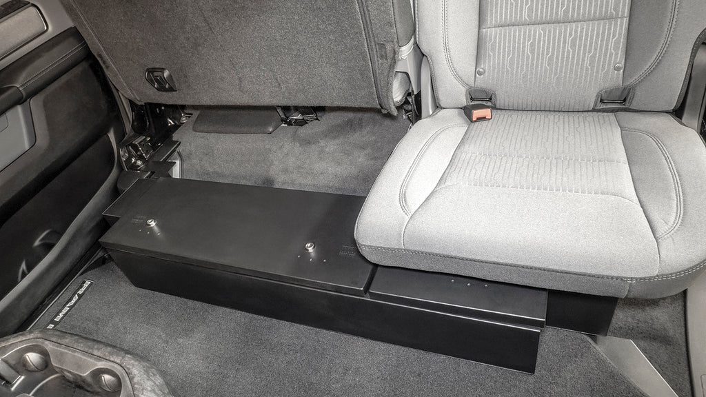 Tuffy Security Products Underseat Storage Box Rear Underseat Lockbox - '19-22 Ram 1500; w/ Crew Cab (Black) - 353-01