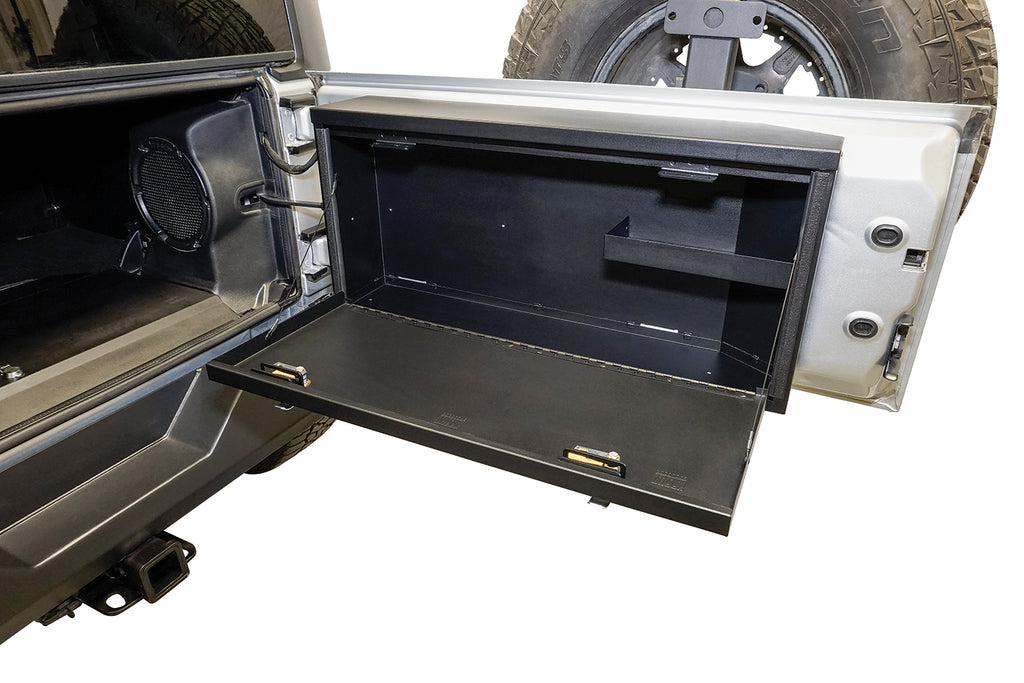 Tuffy Security Products Tailgate Organizer Tailgate Lockbox - '07-18 Wrangker JK (Standard Panel; Black) - 359-01