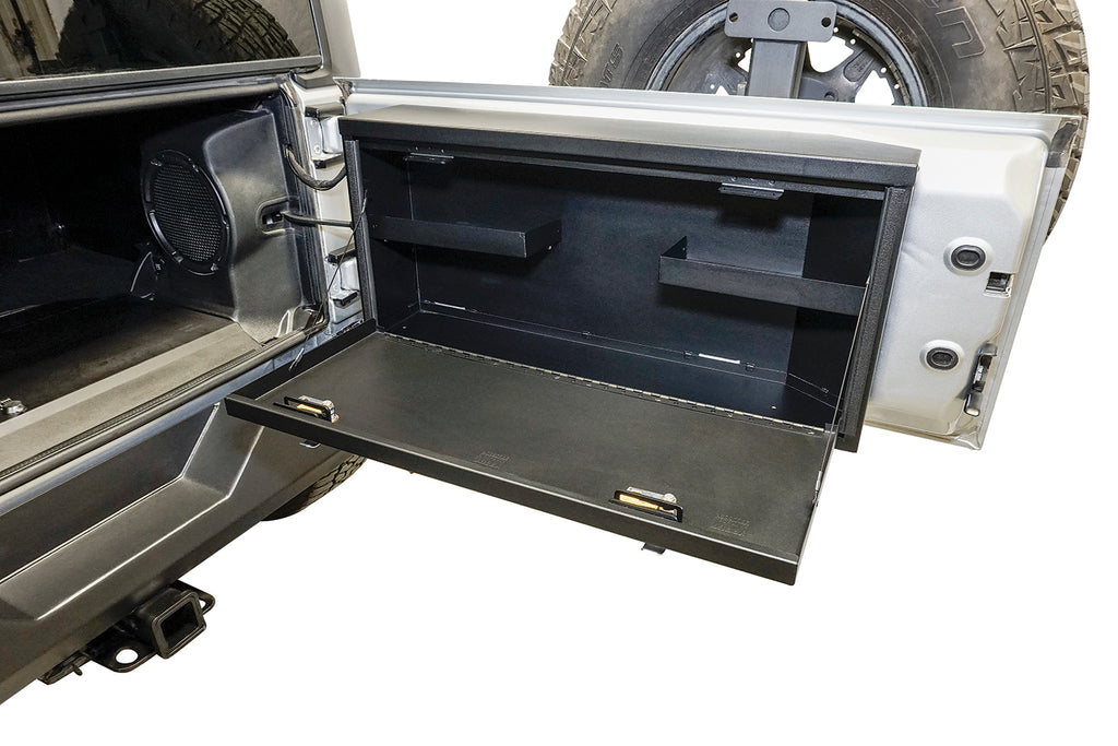 Tuffy Security Products Tailgate Organizer Tailgate Lockbox - '07-18 Wrangker JK (Standard Panel; Black) - 359-01