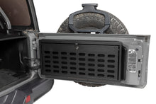 Load image into Gallery viewer, Tuffy Security Products Tailgate Organizer Tailgate Lockbox - &#39;18-23 Wrangler JL (MOLLE Panel; Black) - 365-01