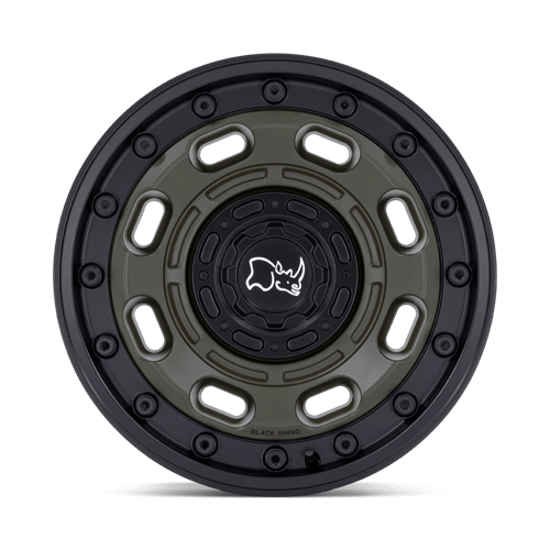 Black Rhino Wheels Wheel BR007 17X8.5 5X5.0/5.5 OD-GRN-BLK-LP -10MM - BR007EB17853510N