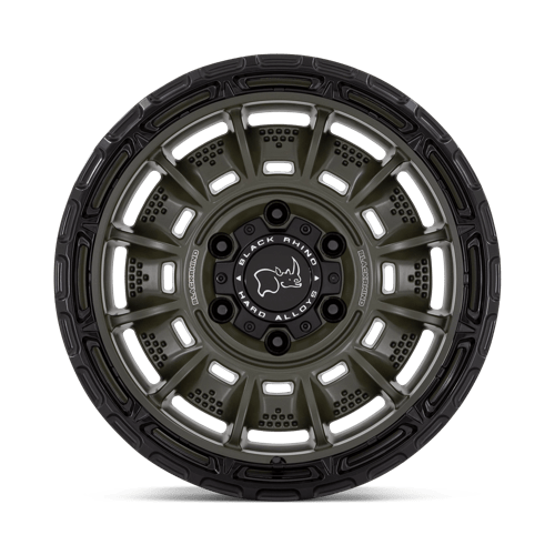 Black Rhino Wheels Wheel BR002 17X9 5X5.0 OD-GRN BLK-LP -12MM - BR002EB17905012N