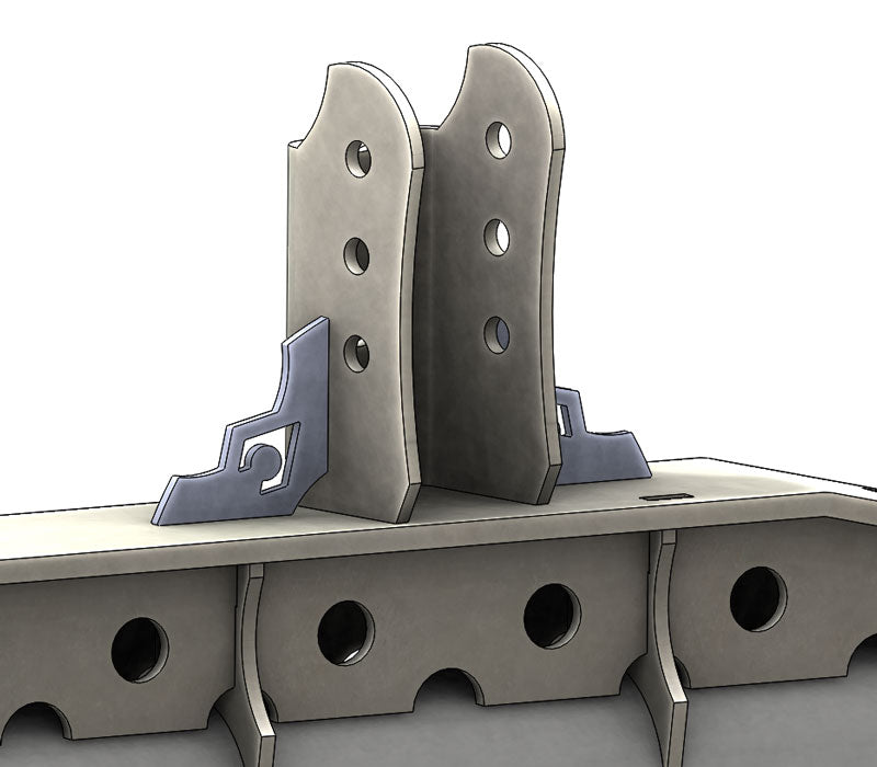 Artec Industries Axle Brackets Tall Adjustable Truss Upper Link Mount 2.63 Inch Artec Industries - BR1070
