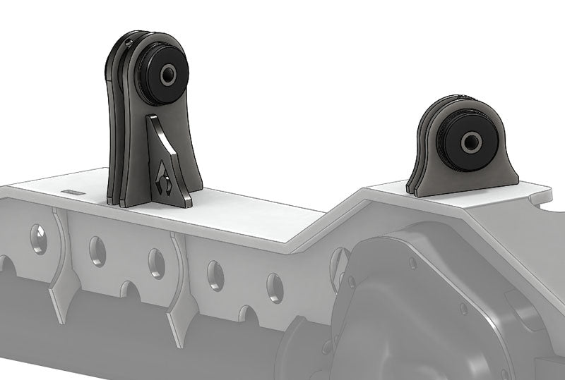 Artec Industries Axle Brackets Jeep TJ Weld On UCA Brackets For Low Pro Front Truss Daystar Bushings 1/2 Inch Bolt Size Artec Industries - BR1123