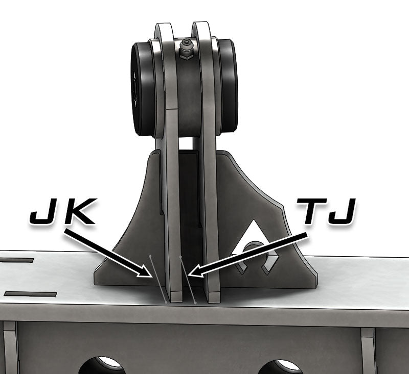 Artec Industries Axle Brackets Jeep TJ Weld On UCA Brackets For Low Pro Front Truss Daystar Bushings 1/2 Inch Bolt Size Artec Industries - BR1123
