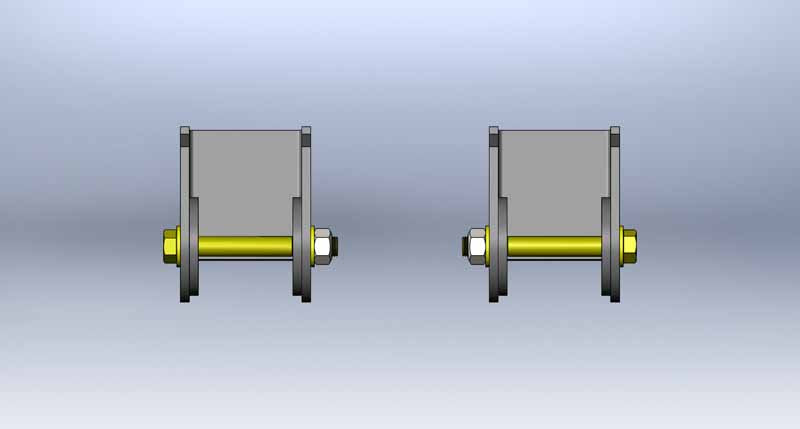 Clayton Off Road Axle Brackets Jeep Grand Cherokee Front Lower Control Arm Brackets 99-04 WJ Clayton Off Road - COR-1106030