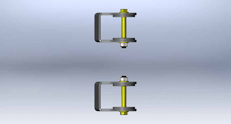 Clayton Off Road Axle Brackets Jeep Grand Cherokee Front Lower Control Arm Brackets 99-04 WJ Clayton Off Road - COR-1106030