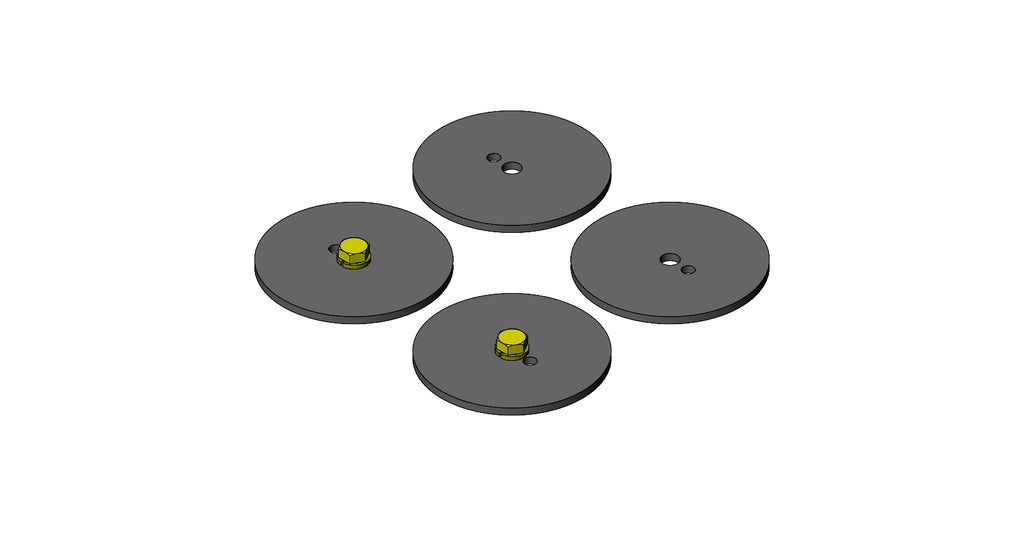 Clayton Off Road Axle Brackets Jeep Wrangler Rear Coil Spring Retainer Kit 1997-2006 TJ/LJ Clayton Off Road - COR-1200508
