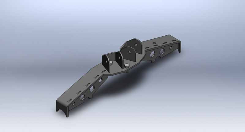 Clayton Off Road Axle Brackets Jeep Grand Cherokee Rear Axle Truss 1999-2004 WJ Clayton Off Road - COR-1206010