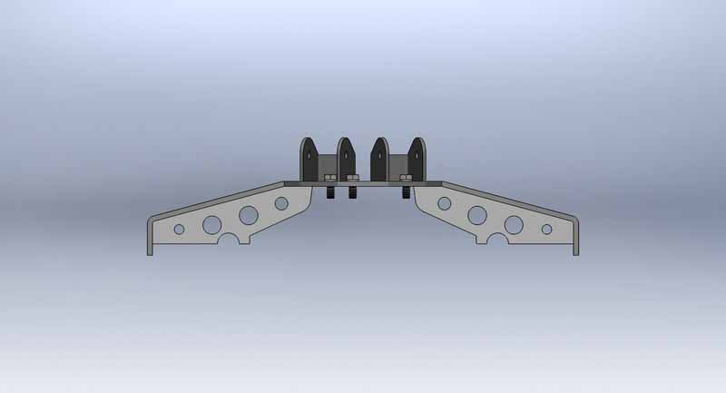 Clayton Off Road Axle Brackets Jeep Grand Cherokee Rear Axle Truss 1999-2004 WJ Clayton Off Road - COR-1206010