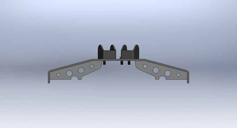 Clayton Off Road Axle Brackets Jeep Grand Cherokee Rear Axle Truss 1999-2004 WJ Clayton Off Road - COR-1206010