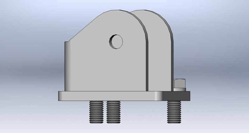 Clayton Off Road Axle Brackets Jeep Grand Cherokee Rear 4 Link Bracket 1999-2004 WJ Clayton Off Road - COR-1206100