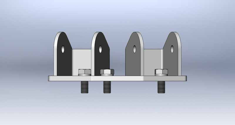 Clayton Off Road Axle Brackets Jeep Grand Cherokee Rear 4 Link Bracket 1999-2004 WJ Clayton Off Road - COR-1206100