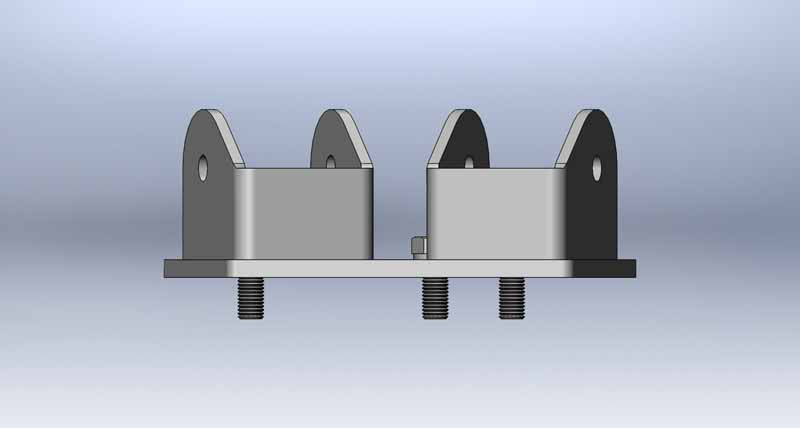 Clayton Off Road Axle Brackets Jeep Grand Cherokee Rear 4 Link Bracket 1999-2004 WJ Clayton Off Road - COR-1206100