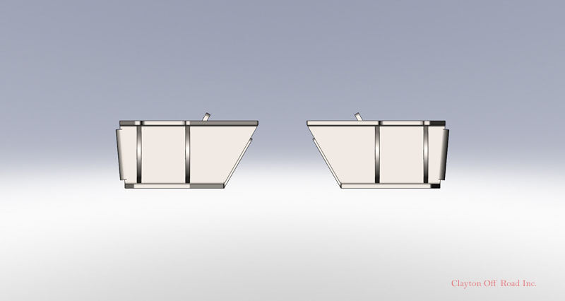 Clayton Off Road Frame Brackets Jeep Wrangler Rear Frame Brackets 1997-2006 TJ Clayton Off Road - COR-2205020