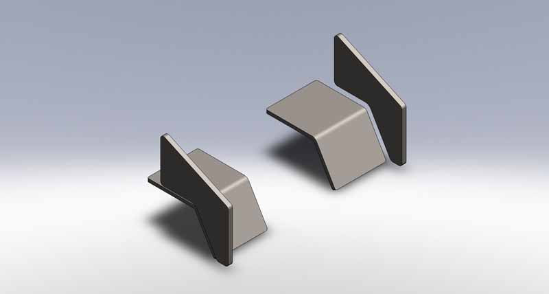 Clayton Off Road Frame Brackets Jeep Wrangler Rear 5 Inch Frame Notch Kit 1997-2006 TJ Clayton Off Road - COR-2205105