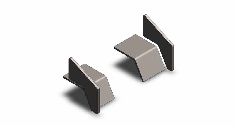 Clayton Off Road Frame Brackets Jeep Wrangler Rear 5 Inch Frame Notch Kit 1997-2006 TJ Clayton Off Road - COR-2205105