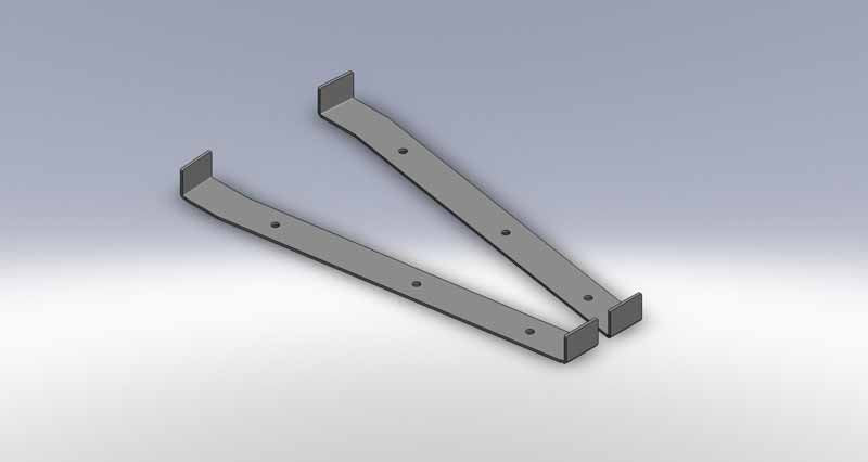 Clayton Off Road Frame Brackets Jeep Wrangler Frame Bracket Location Templates 2004-2006 LJ Clayton Off Road - COR-2207015