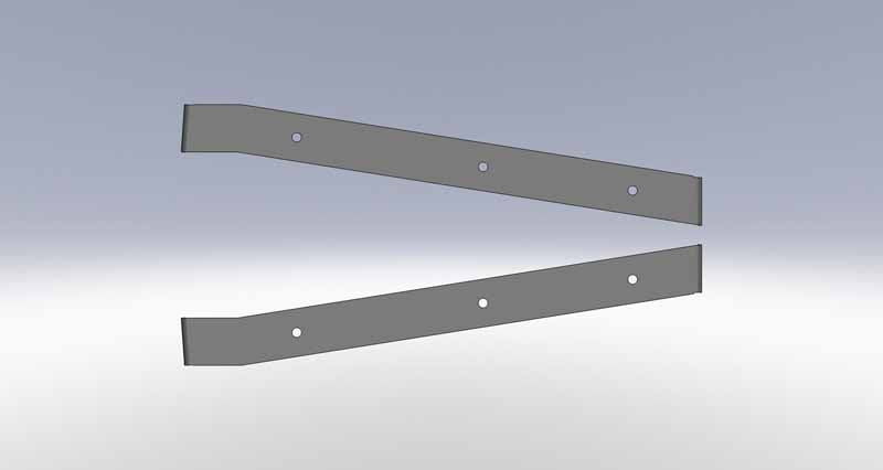 Clayton Off Road Frame Brackets Jeep Wrangler Frame Bracket Location Templates 2004-2006 LJ Clayton Off Road - COR-2207015