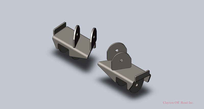 Clayton Off Road Frame Brackets Jeep Wrangler Rear Frame Brackets 2004-2006 LJ Clayton Off Road - COR-2207020