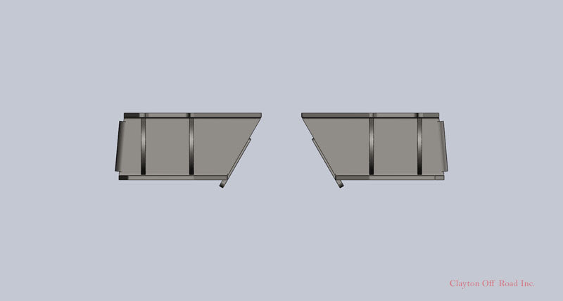 Clayton Off Road Frame Brackets Jeep Wrangler Rear Frame Brackets 2004-2006 LJ Clayton Off Road - COR-2207020