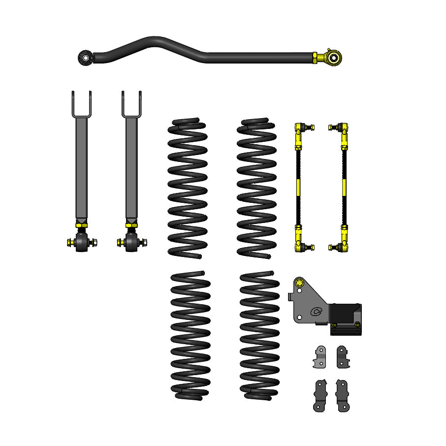 Clayton Off Road Lift Kits Jeep Wrangler 4.5 Inch Entry Level Lift Kit 2007-2018 JK 4 Door Clayton Off Road - COR-2908022