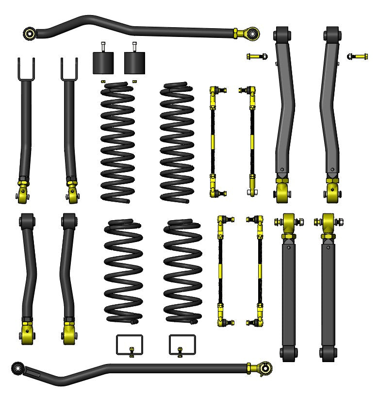 Clayton Off Road Lift Kits Wrangler JL 392 2.5 Inch Premium Lift Kit For 18-PresentWrangler JL Clayton Offroad - COR-2909325