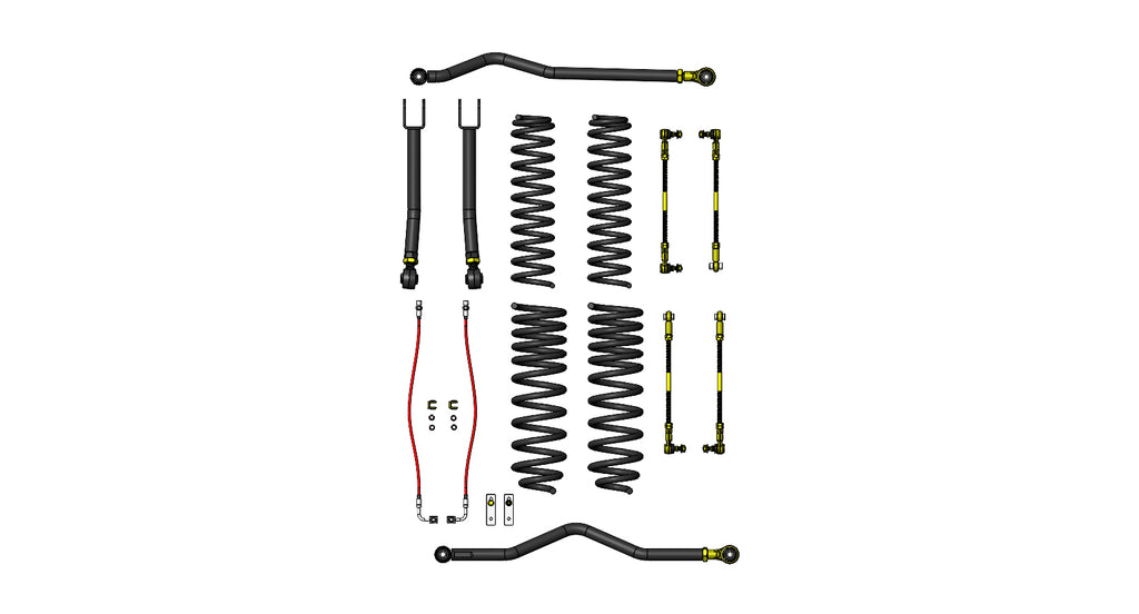 Clayton Off Road Lift Kits Jeep Gladiator Diesel  3.5 Inch  Ride Right+ Lift Kit 2020+ JT Clayton Off Road - COR-2910103