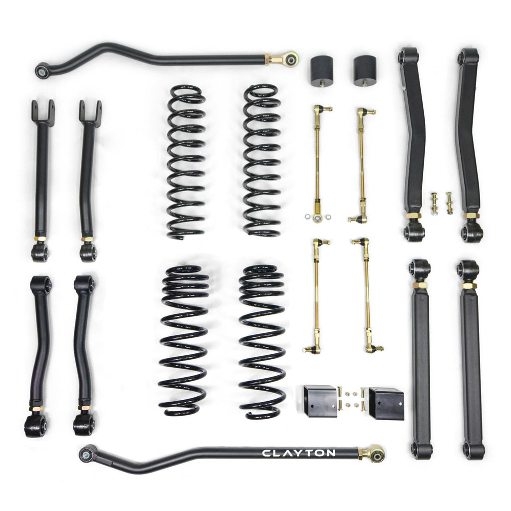 Clayton Off Road Lift Kits Jeep Wrangler Diesel 2.5 Inch Overland Plus Lift Kit For 18+ Wrangler Clayton Offroad - COR-3009125