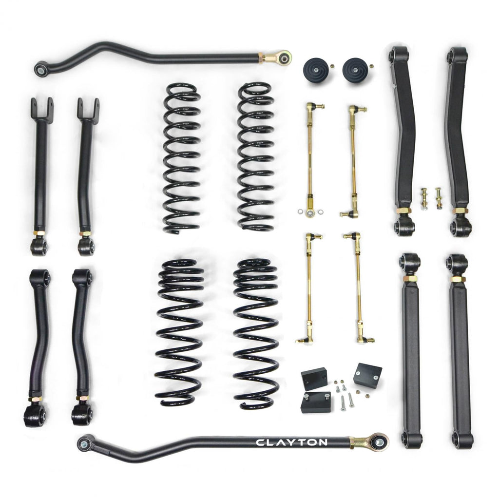 Clayton Off Road Lift Kits Jeep JL 392 2.5 Inch Lift Kit Overland Plus For 18-Pres Wrangler JL Clayton Offroad - COR-3009325