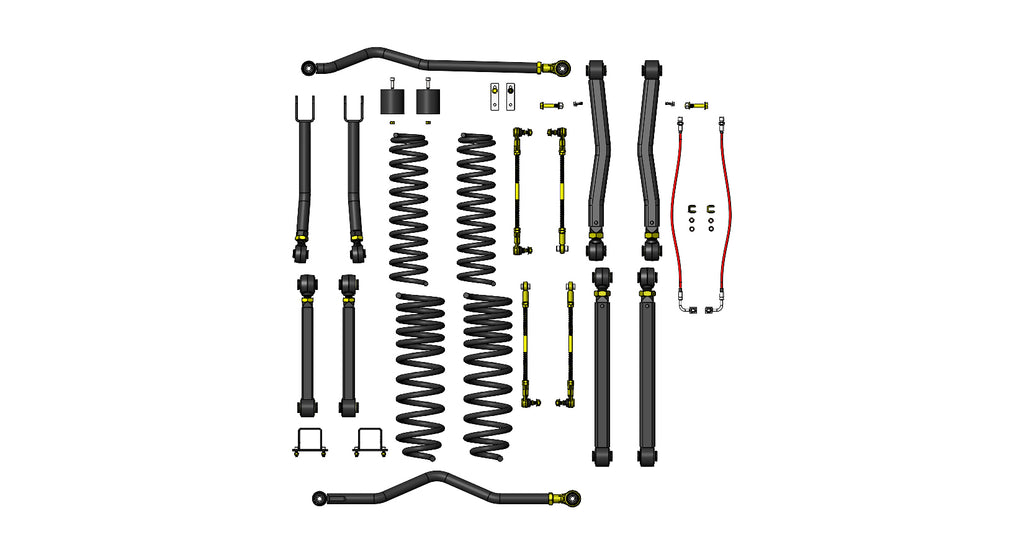 Clayton Off Road Lift Kits Jeep Gladiator 3.5 Inch Overland Plus Lift Kit 2020+ JT Clayton Off Road - COR-3010035