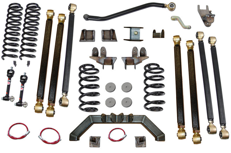 Clayton Off Road Lift Kits Jeep Wrangler 5.5 Inch Pro Series 3 Link Long Arm Lift Kit 1997-2006 TJ Clayton Off Road - COR-3605010