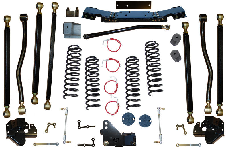 Clayton Off Road Lift Kits Jeep Wrangler 3.5 Inch Pro Series 3 Link Long Arm Lift Kit 07-18 JK Clayton Off Road - COR-3608230