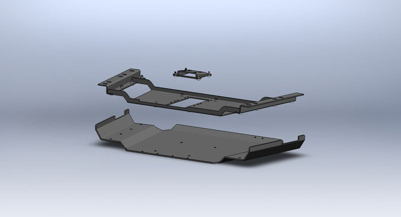 Clayton Off Road Skid Plates Jeep Wrangler Transfer Case Skid Plate 1997-2006 TJ Clayton Off Road - COR-4105100
