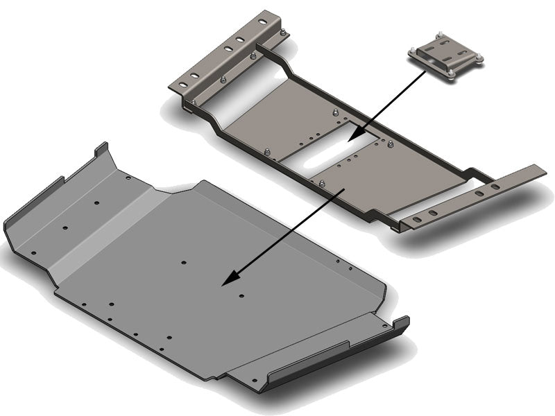 Clayton Off Road Skid Plates Jeep Wrangler Transfer Case Skid Plate 1997-2006 TJ Clayton Off Road - COR-4105100