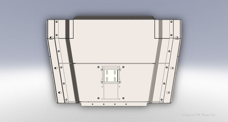 Clayton Off Road Transfer Skid Plate Armor Jeep Wrangler Transfer Case Skid Plate 2004-2006 Jeep Wrangler LJ Clayton Off Road - COR-4107100