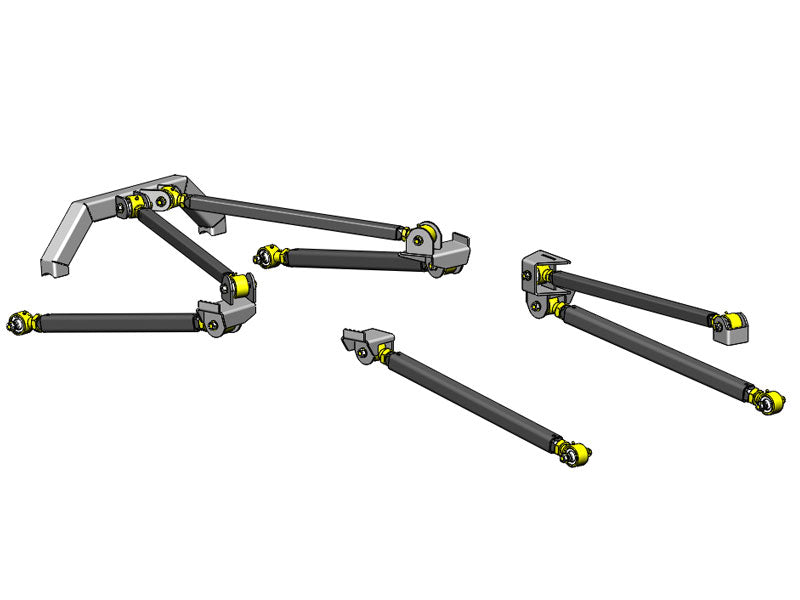 Clayton Off Road Long Arm Upgrade Kits Jeep Wrangler Pro Series 3 Link Long Arm Upgrade Kit 1997-2006 TJ Clayton Off Road - COR-4805011
