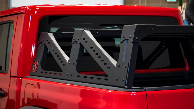 Artec Industries Truck Bed Rack JT Gladiator Mid Height Bed Rack Aluminum Artec - CR1005