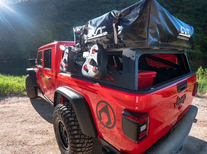 Artec Industries Truck Bed Rack JT Gladiator Mid Height Bed Rack Aluminum Artec - CR1005