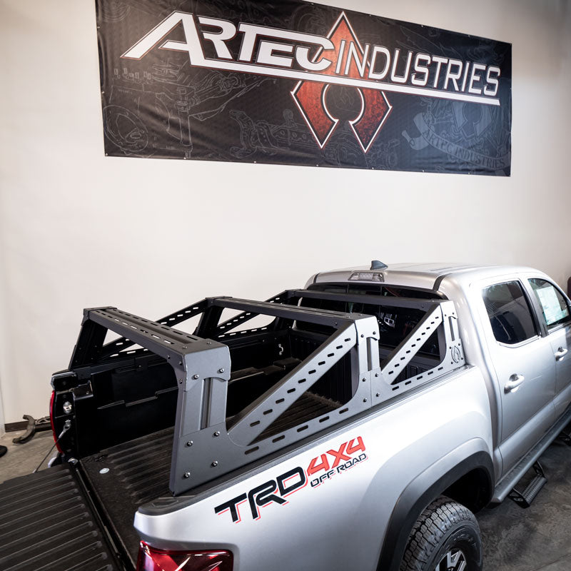 Artec Industries Truck Bed Rack Tacoma 3G Mid Height Bed Rack For 16-Pres Tacoma Aluminum Artec Industries - CR1006