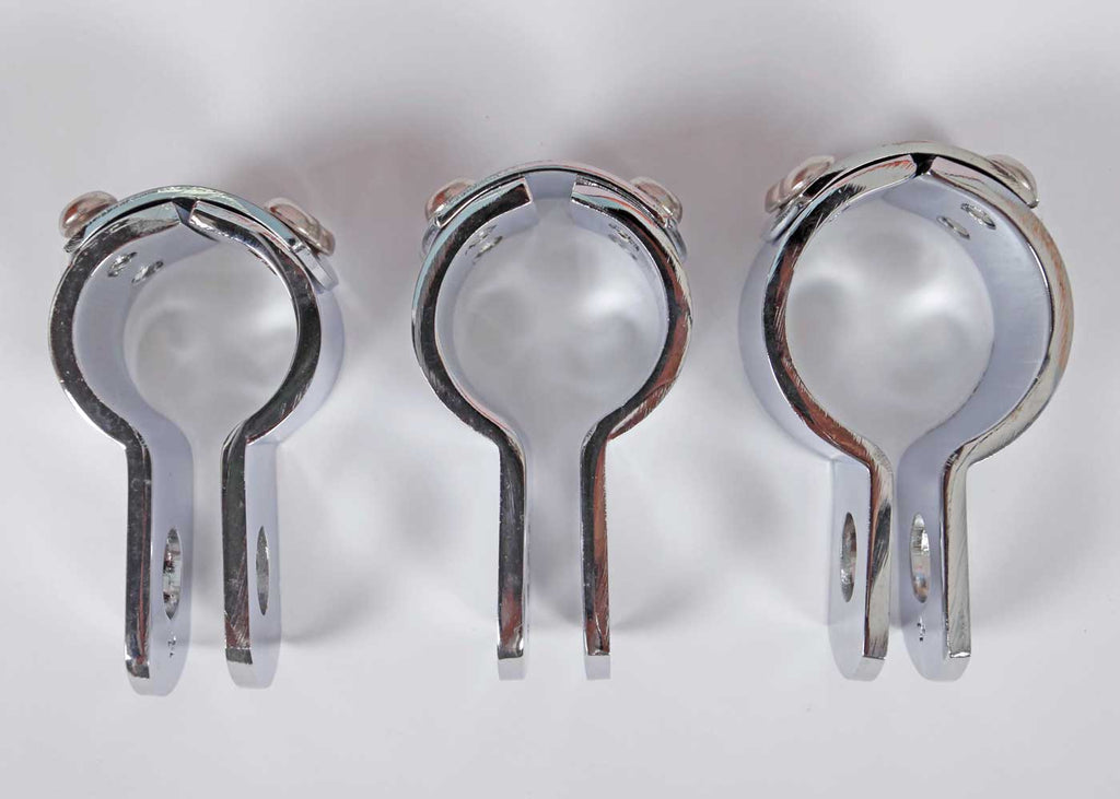 Quake LED Bar Clamp 1 1/2 Inch Chrome Bar Clamp Universal - QBU259