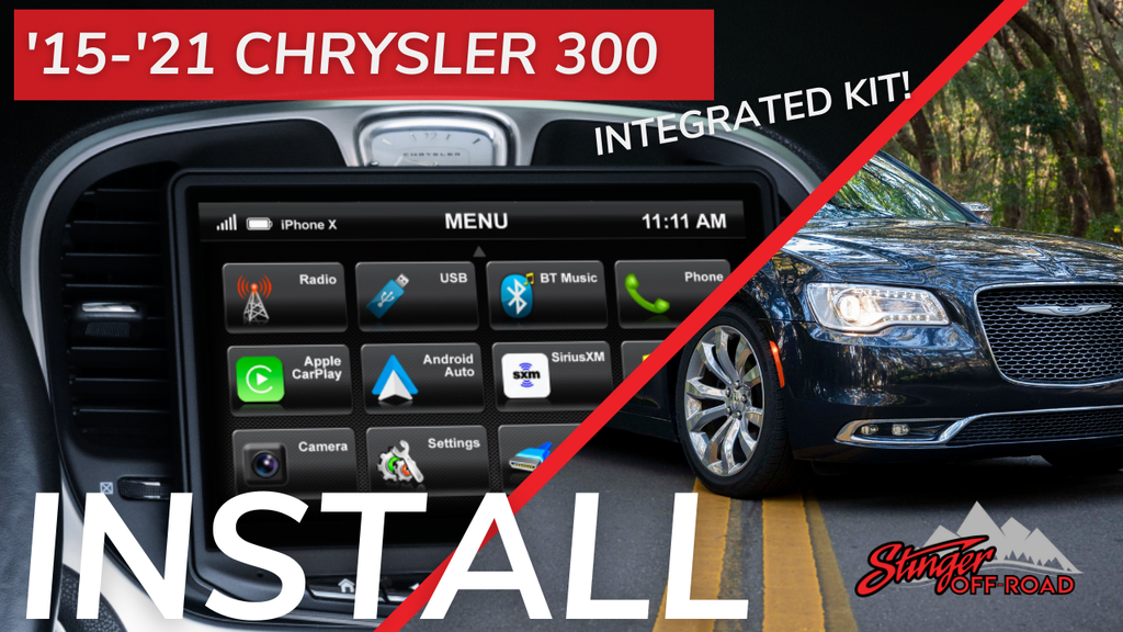 Stinger Off-Road Multimedia Dodge Challenger, Dodge Charger, Chrysler 300 (2015-2023) HEIGH10 10" Touch Screen Radio Plug-and-Play Integrated Kit | Displays Vehicle Information