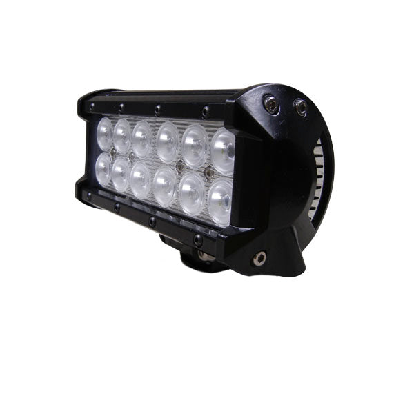Quake LED Light Bar 6.5 Inch LED Light Bar Dual Row 36 Watt Spot Defcon Series - QUD015