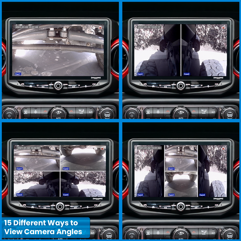 Stinger Off-Road Safety Universal Off-Road Underbody Four-Camera Kit with Built-in DVR