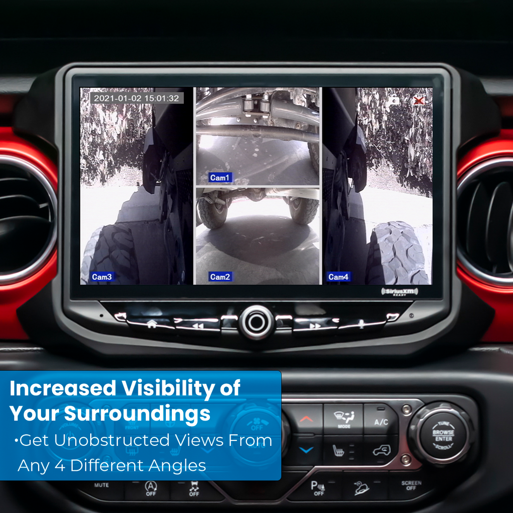 Stinger Off-Road Safety Universal Off-Road Underbody Four-Camera Kit with Built-in DVR