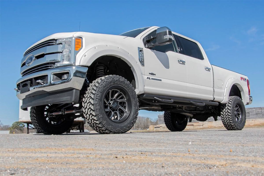 Rough Country Fender Flares Pocket Fender Flares Flat Black Ford Super Duty 2WD/4WD (17-22) Rough Country - F-F21112A